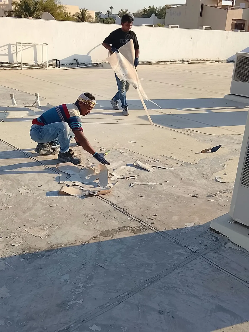 Surface preparation: Removing failed coating layers to a sound substrate.